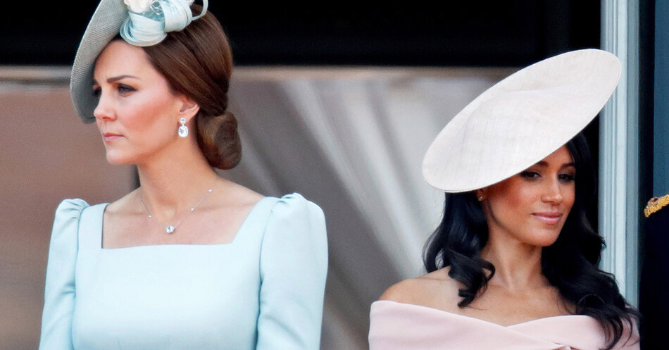 Кейт Миддлтон и Меган Маркл отвернулись чтобы не смотреть друг на друга