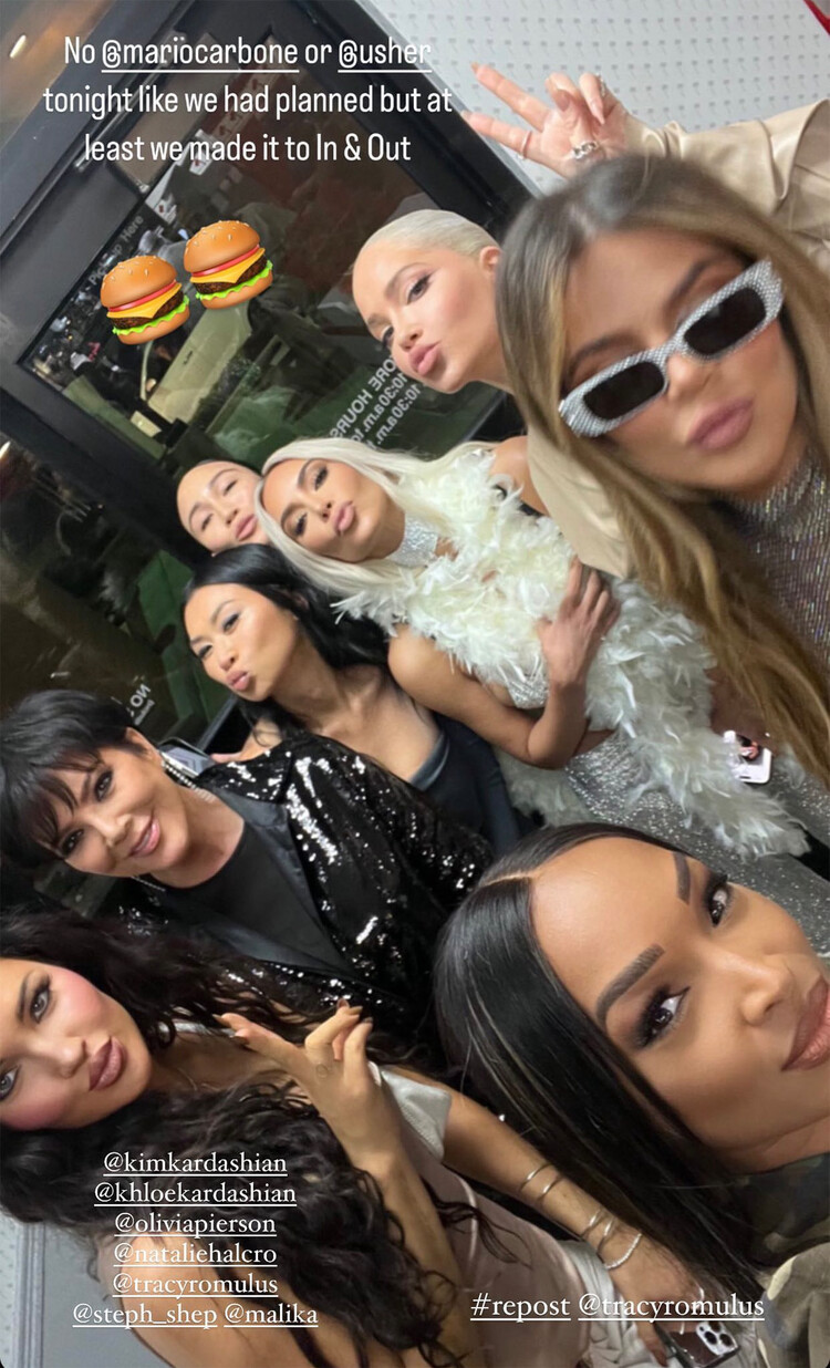 Ким Кардашьян отметила 42-й день рождения в сети фастфуда In-N-Out