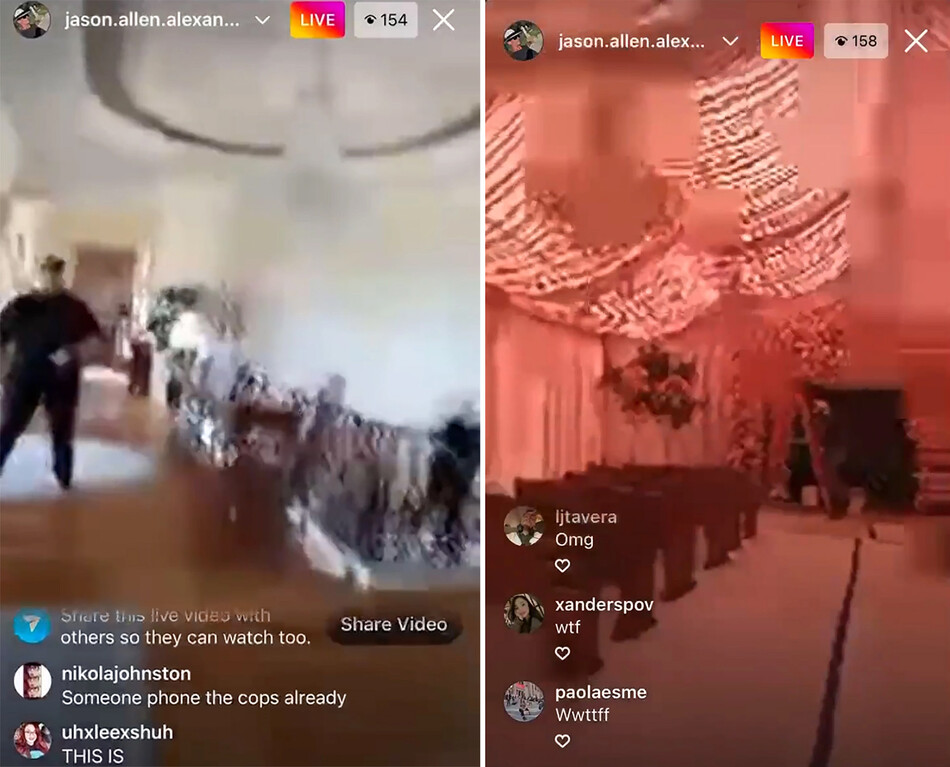 Джейсон Александр вёл прямую трансляцию в соцсетях