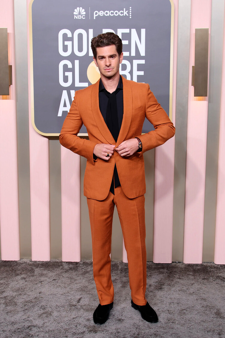 Эндрю Гарфилд в Zegna Золотой глобус 2023
