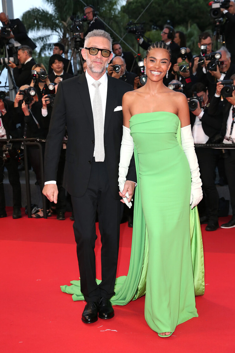 Тина Кунаки и Венсан Кассель на Каннском Кинофестивале, 2022