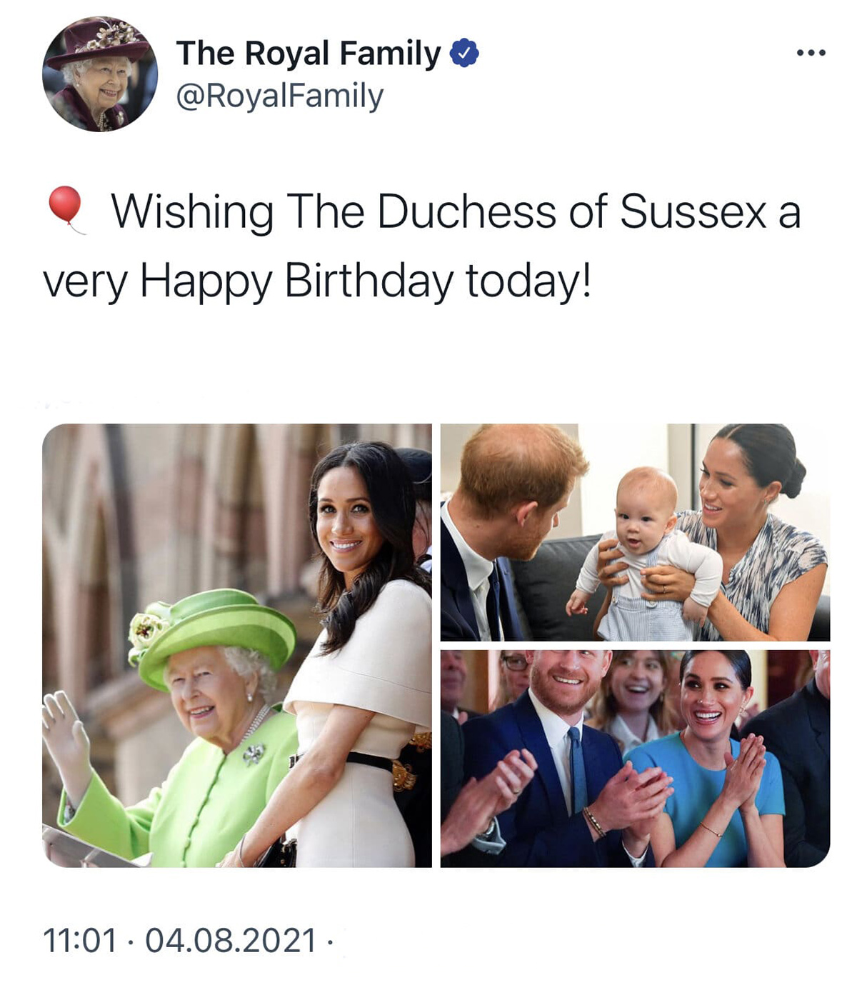 Елизавета II поздравила Меган Маркл