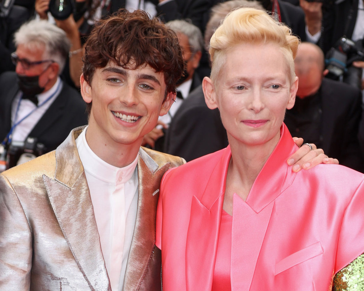 Тимоти Шаламе и Тильда Суинтон Каннский кинофестиваль 2021